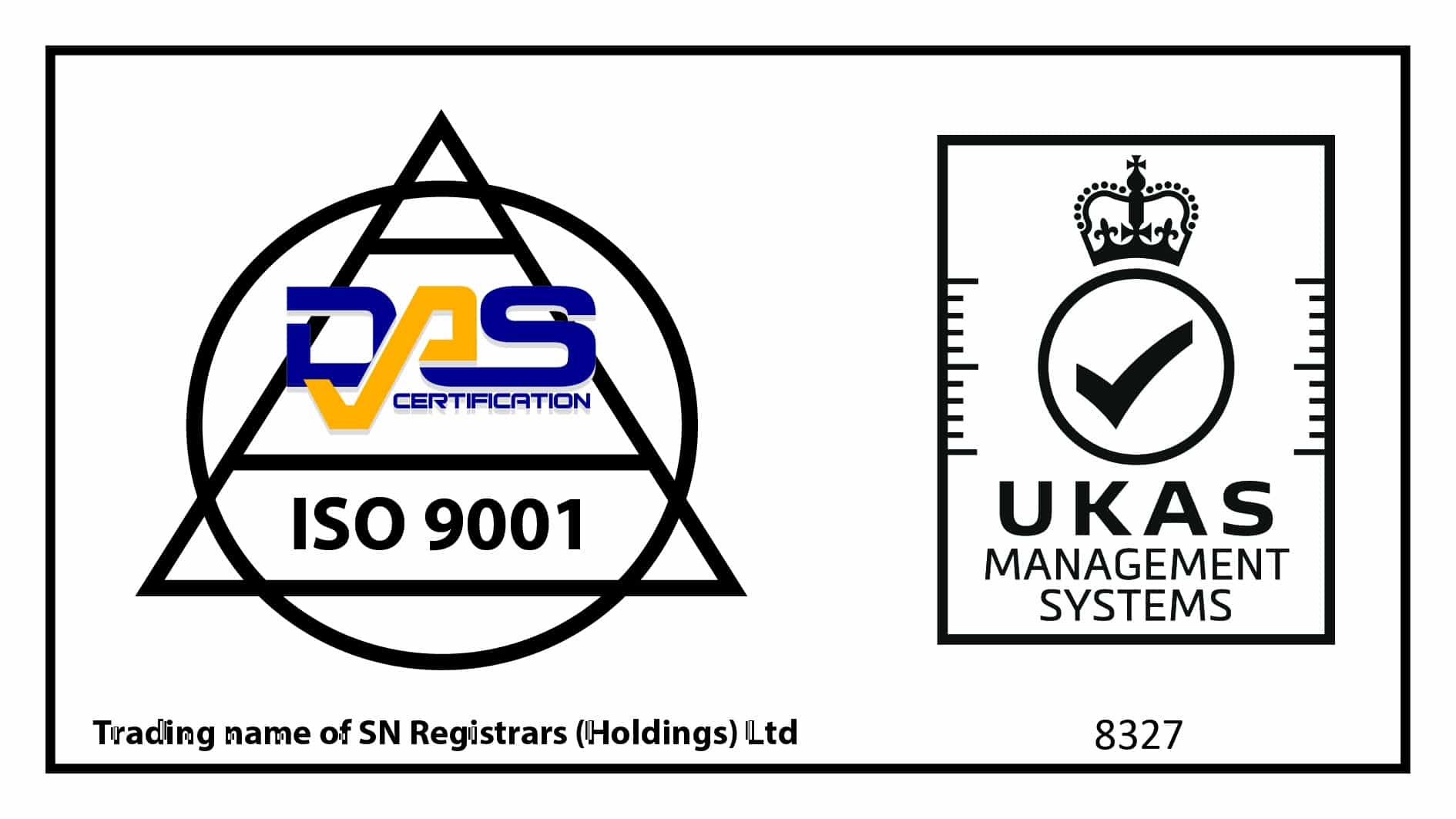 UKAS DAS ISO 9001 Certification